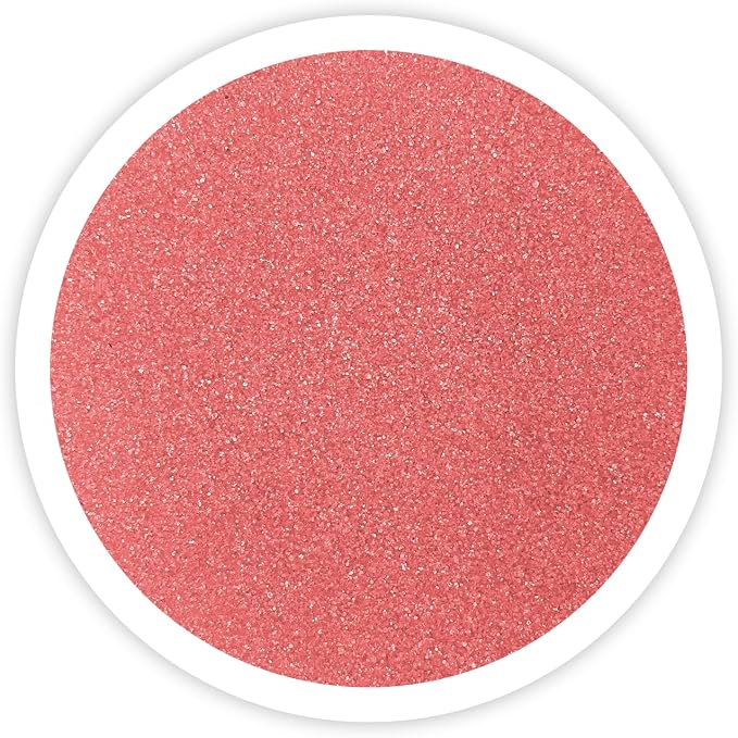 Sandsational Sparkle Coral Reef Unity Sand, 1 LB (16 oz), Pink-Orange Colored Sand for Weddings, Vase Filler, Home Decor, Crafts, Terrariums, and More