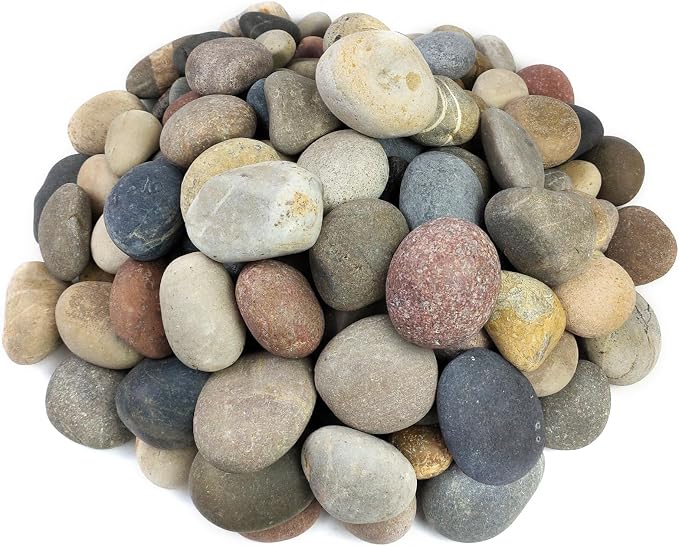 FANTIAN 20 lbs Large River Rocks for Outdoor Landscaping, 3-4 Inch Decorative Pebbles for Landscaping Garden Yard Paving Fish Tank Plant Crafting Walkways and Painting | Large Stones Decorative Pebbles for Landscaping, Garden, Plant, Yard Paving, Fish ...