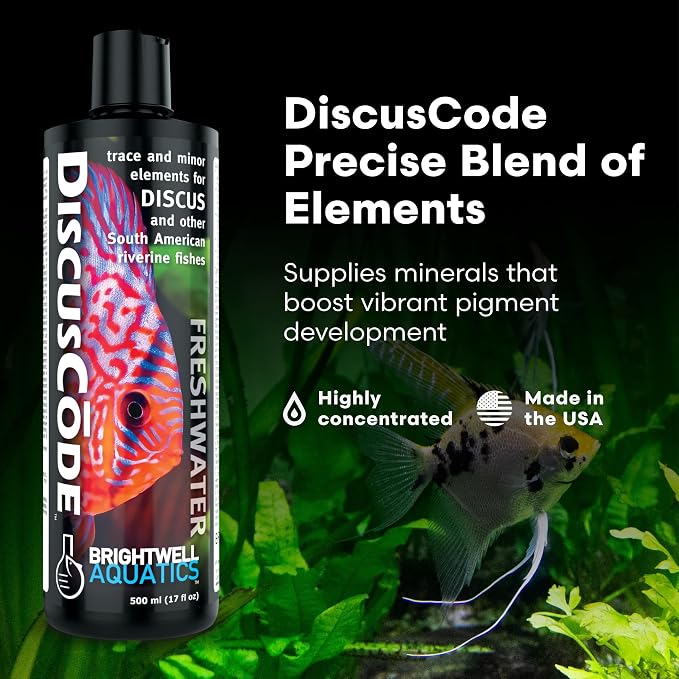 Brightwell Aquatics DiscusCode Discus Fish Trace Supplement, 250ml