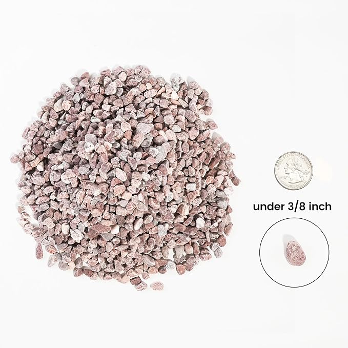 12 LBS Natural Gravel for Fish Tank, StoneCreek Betta Fish Aquarium Gravel, Vase Filler, River Rocks, Fish Tank Decorations, Perfect for Aquarium Decor, Fish Tank, & Indoor Plant, Red
