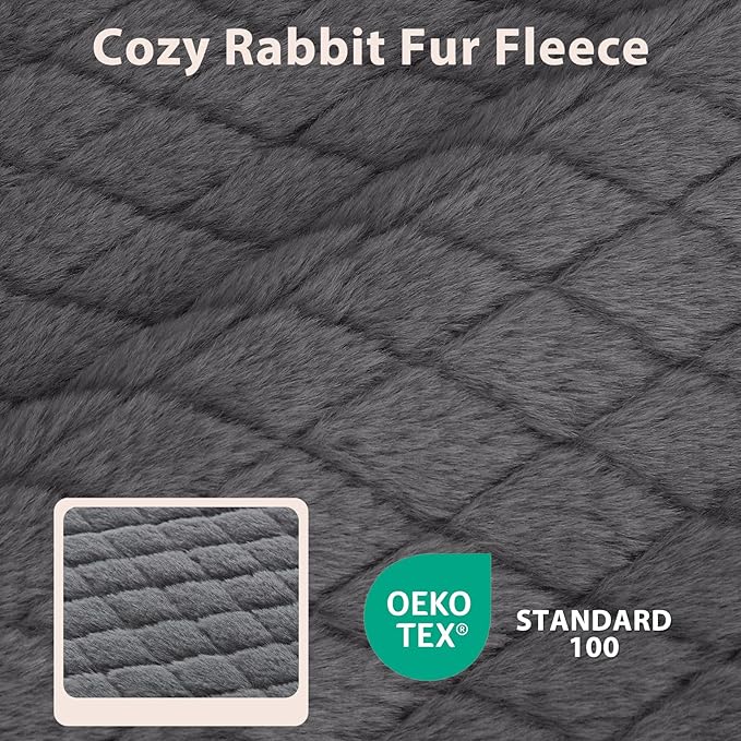 JOEJOY Orthopedic Dog Bed for Extra Large Dogs, Washable Dog Crate Bed Large Sized with Removable Cover, Egg Memory Foam Big Pet Beds, Grey, 47"x29"