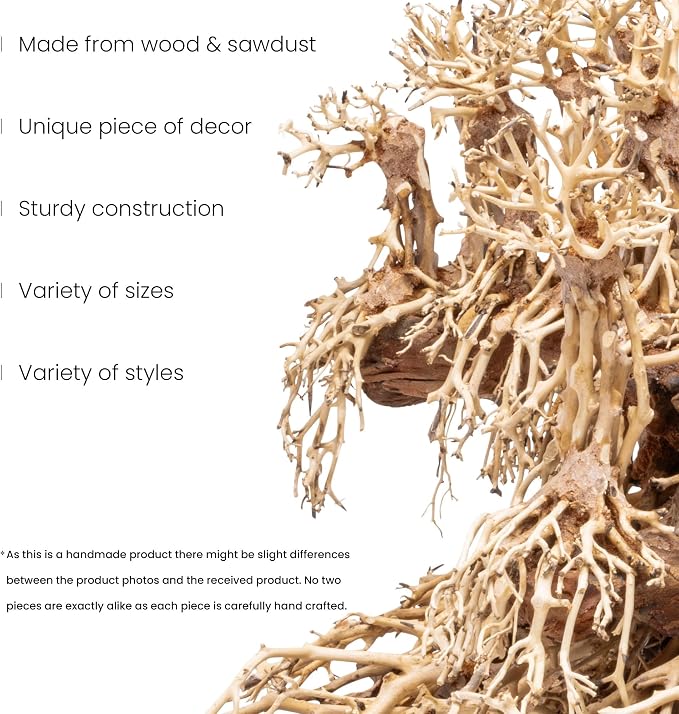 Ultum Nature Systems Bonsai - Handcrafted Hardscape Driftwood for Aquarium, Terrarium, Vivarium, Natural Aquascape Hardscape Decorations, Aquascaping Hardscape for Live Aquatic Plants - 017, Large