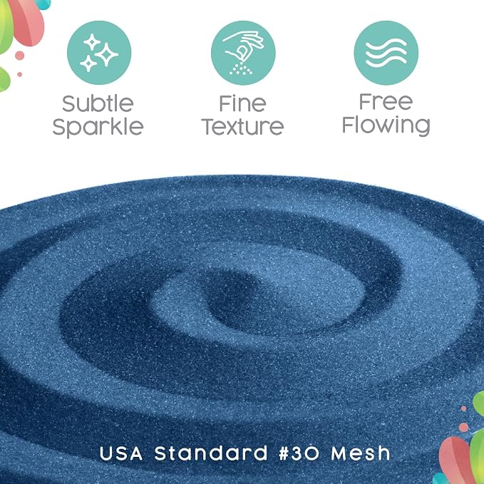 Cornflower Blue Unity Sand, 1 LB (16 oz), Colored Sand for Weddings, Vase Filler, Home Decor, Crafts, Terrariums, and More