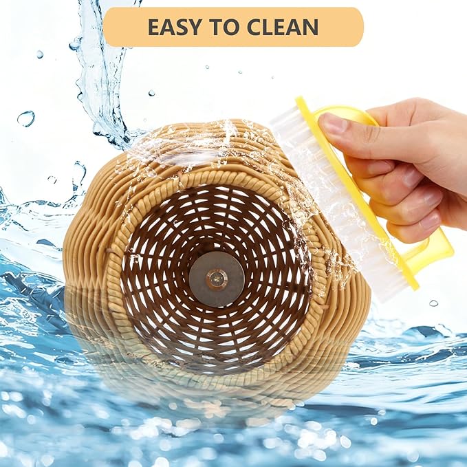 Hypeety Rattan Steel Frame Bird Nest for Cage Chewproof Parakeet Nest House Small Bird Bed Hammock with Removable Soft Plush Cushion for Small Parrots Budgies Canaries Cockatiels Finches Lovebirds