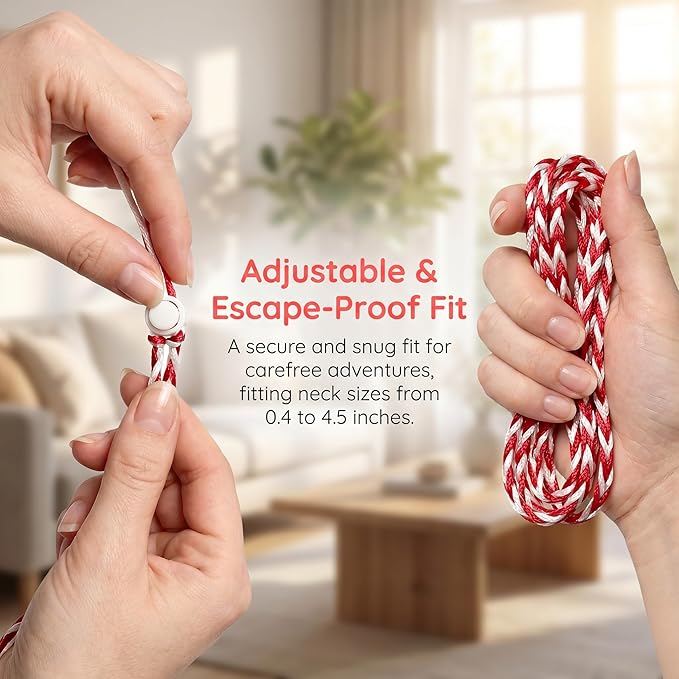 5 Pack Adjustable Hamster Leash and Harness, Small Animal Harness and Leash for Ferret, Hamster, Chinchilla, Rabbit, Guinea Pig, Squirrel, Rat, Mouse, 55 Inch