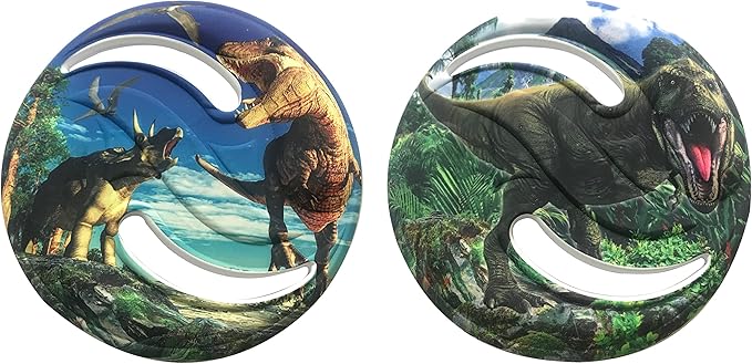 Aeromax Dino Saucer Foam Flying Disc 2 Pack (FD-C)
