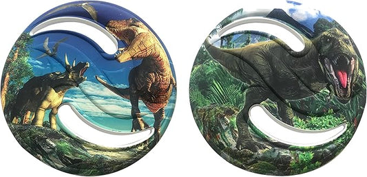 Aeromax Dino Saucer Foam Flying Disc 2 Pack (FD-C)