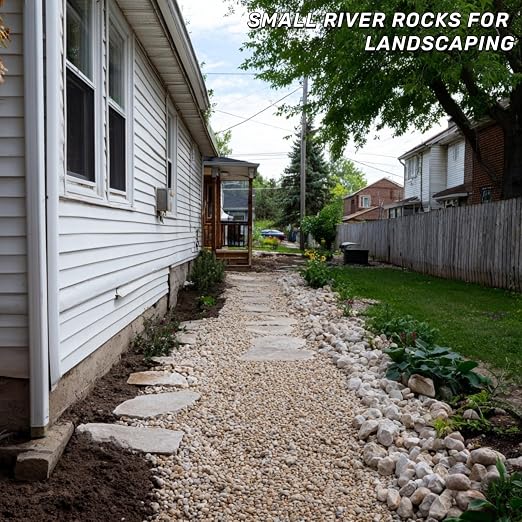 NUPICK 12lb River Rocks for Plants Indoor, 1/5" Pea Gravel for Fish Tank | Decorative Mixed Pebbles for Vase Fillers, Natural Polished Stones for Succulent, Bonsai, Landscaping, Bird Baths