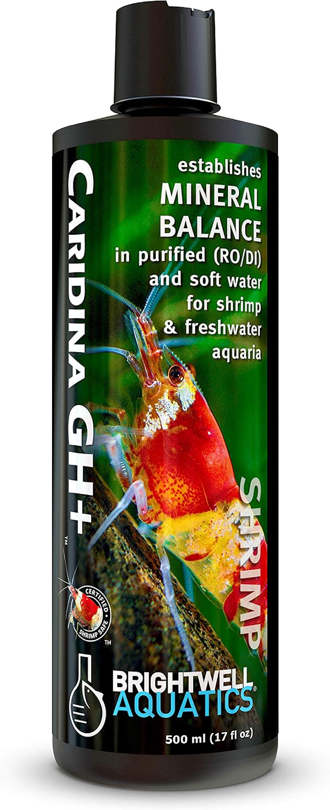 Brightwell Aquatics Caridina GH+ Shrimp Mineral Supplement RO/DI, 500 ml