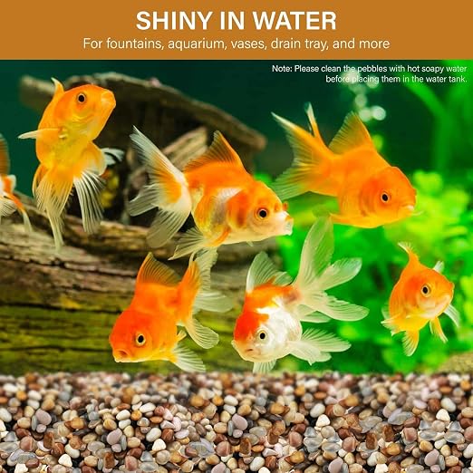 NUPICK 12lb River Rocks for Plants Indoor, 1/5" Pea Gravel for Fish Tank | Decorative Mixed Pebbles for Vase Fillers, Natural Polished Stones for Succulent, Bonsai, Landscaping, Bird Baths