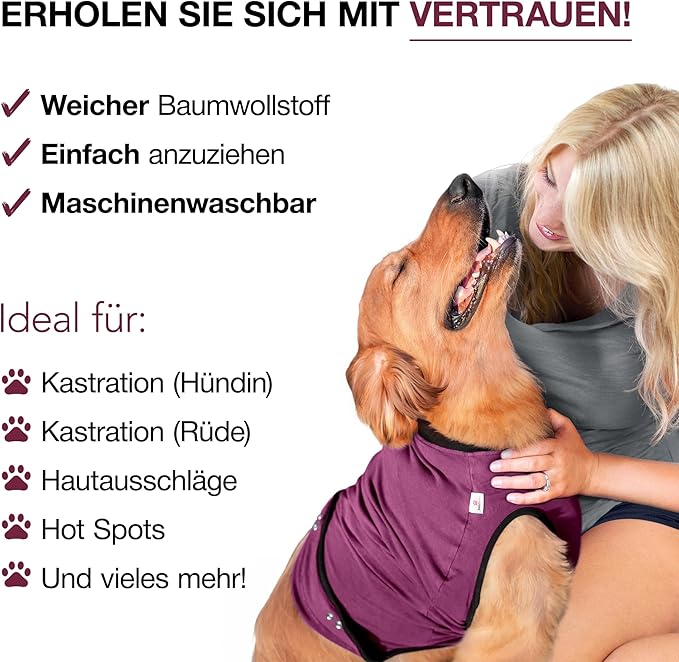 BellyGuard Dog Surgery Recovery Suit, Dog Onesie for Post-Op Care, Recovery Apparel for Female and Male, Surgical Body Cover for Canine Healing Support