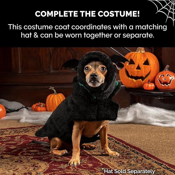 Furhaven Reversible XS Dog Coat, Washable & Insulating w/ Leash Access - Faux Fur & Quilted Fleece Flex-Fit Jacket - Black/Green, Extra Small