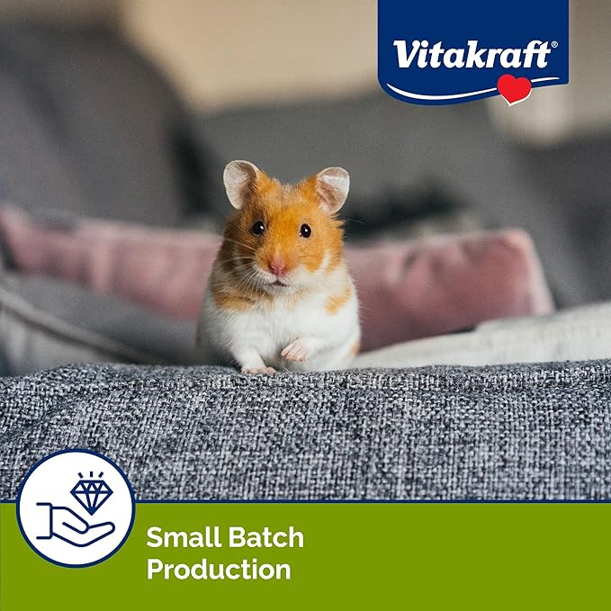 Vitakraft Hamster Strawberry Drops Treats 5.3 oz - Wholesome Small Animal Snacks with Yogurt and Fruit Flavor - Tasty Reward for Hamsters Gerbils and Other Little Pets