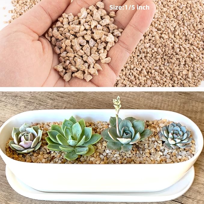 7lb Maifanitum Stones for Succulent Cactus Bonsai Decorative Rocks-Indoor Plants Soil Covers,Horticultural Gravel, Potting Pebbles for Terrarium, Fairy Gardening, Top Dressing
