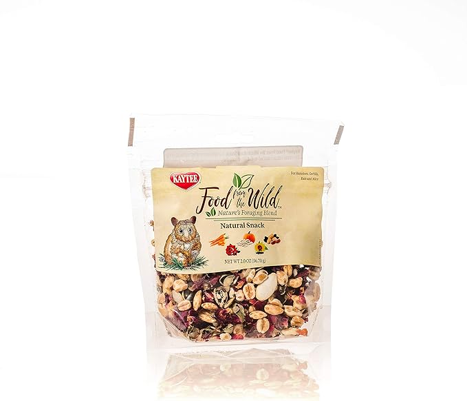 Kaytee Food from The Wild Natural Snack for Pet Hamsters, Gerbils, Rats and Mice, 2 Ounces (Pack of 2)