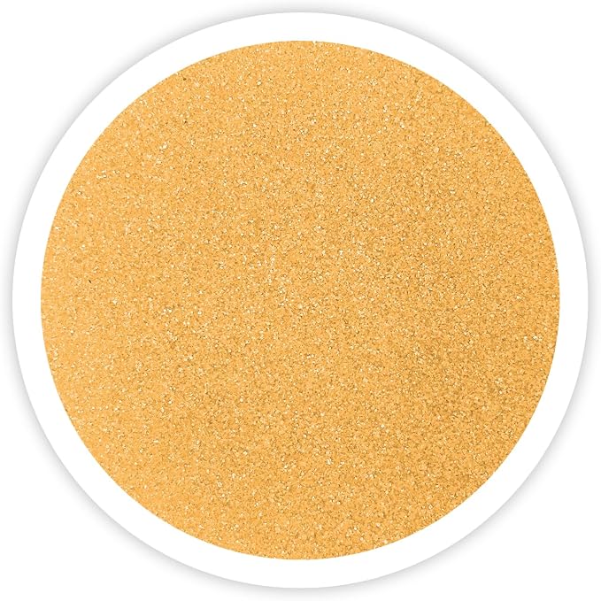 Saffron Unity Sand, 1 LB (16 oz), Yellow-Orange Colored Sand for Weddings, Vase Filler, Home Décor, Crafts, Terrariums, and More