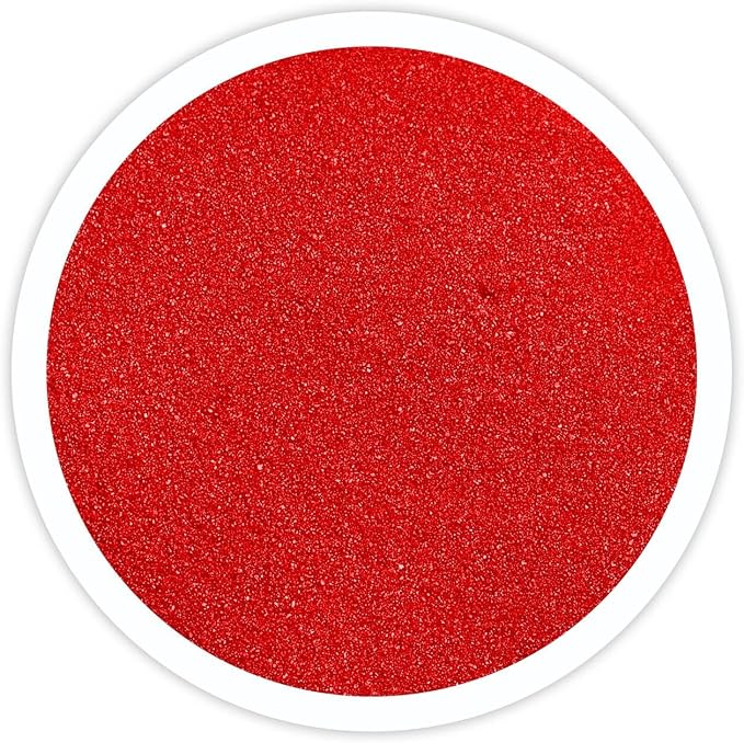 Sandsational Sparkle Cherry Unity Sand, 2 LB (32 oz), Red Colored Sand for Weddings, Vase Filler, Home Decor, Crafts, Terrariums, and More