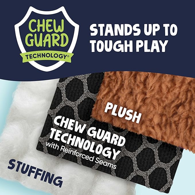 goDog Checkers Just for Me Flying Pig Squeaky Plush Dog Toy with Chew Guard Technology, Durable Fabric & Squeaker for Active Play, Pink, Mini