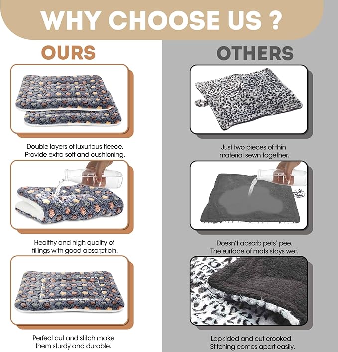 2 Pack Guinea Pig Bed - 10 x 13 Inch Guinea Pig Pee Pads Bedding - Washable and Thickness Upgrade (Dark Blue,M)