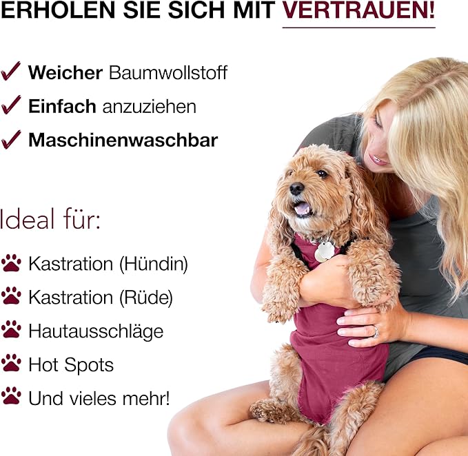 BellyGuard Dog Surgery Recovery Suit, Dog Onesie for Post-Op Care, Recovery Apparel for Female and Male, Surgical Body Cover for Canine Healing Support