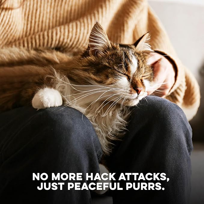 Hairball Treatment for Cats & Stomach Comfort Remedy – Supports Digestive Balance, Natural Elimination & Easy Passage of Hair – Gentle Daily Formula for Adult Cats & Seniors – 400 Tiny Pills