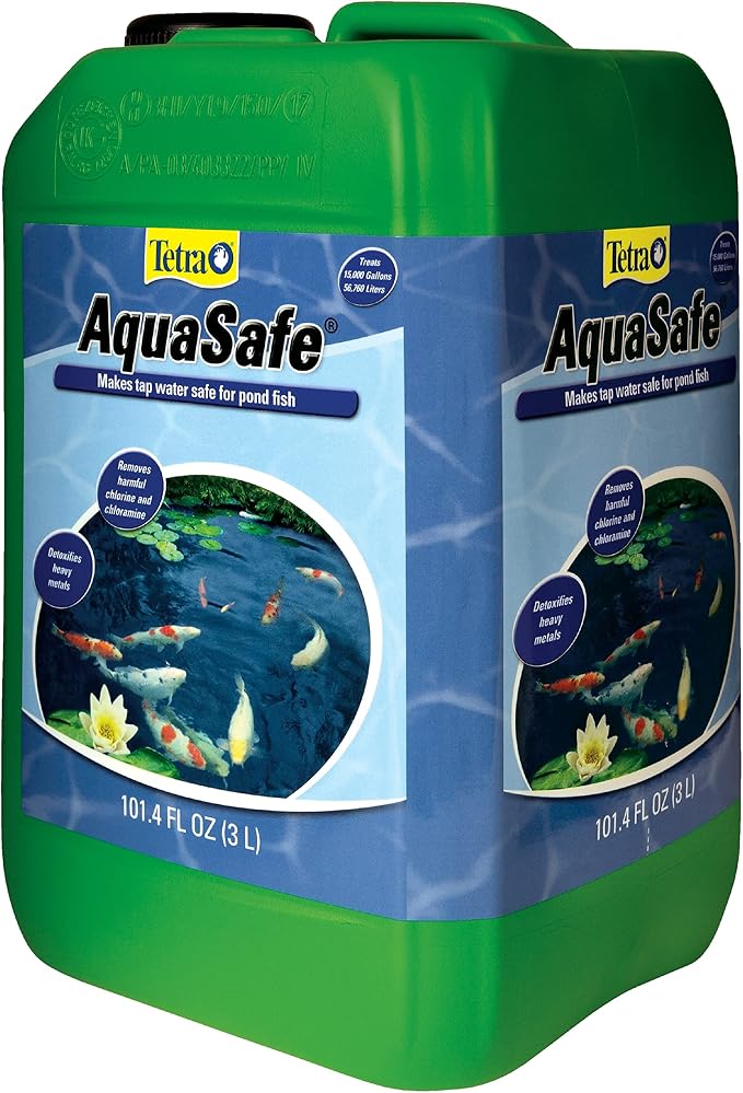 TetraPond AquaSafe 101.4 Ounces, Makes Tap Water Safe For Pond Fish