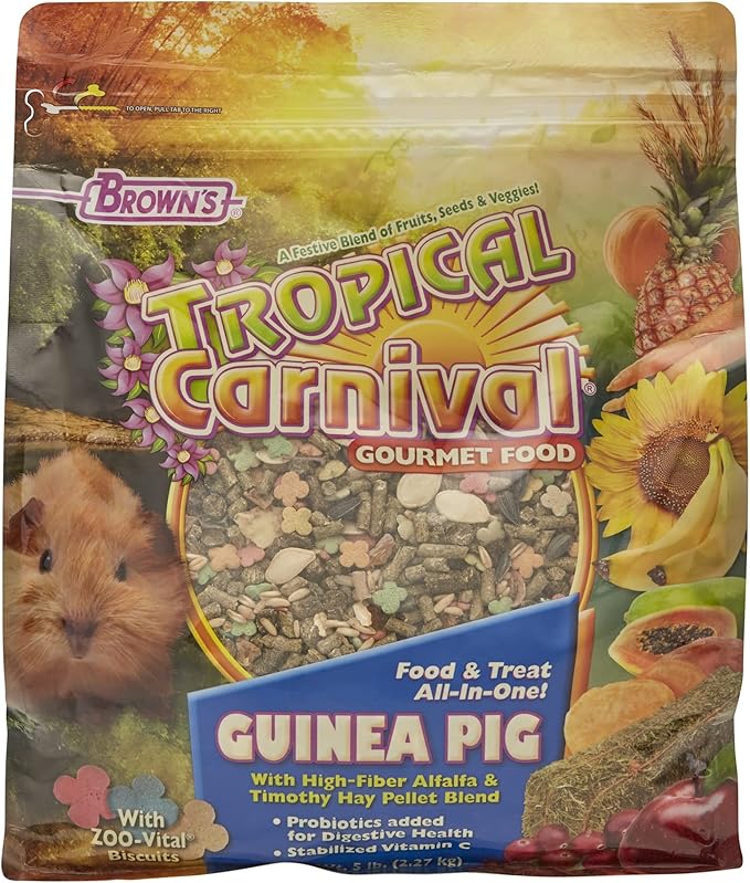 F.M. Brown's Tropical Carnival Guinea Pig Food, 5-Pound