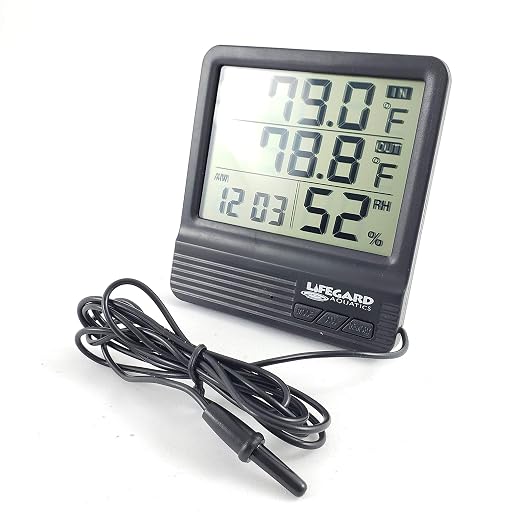 LIFEGARD DIGITAL THERMOMETER HYGROMETER with Probe