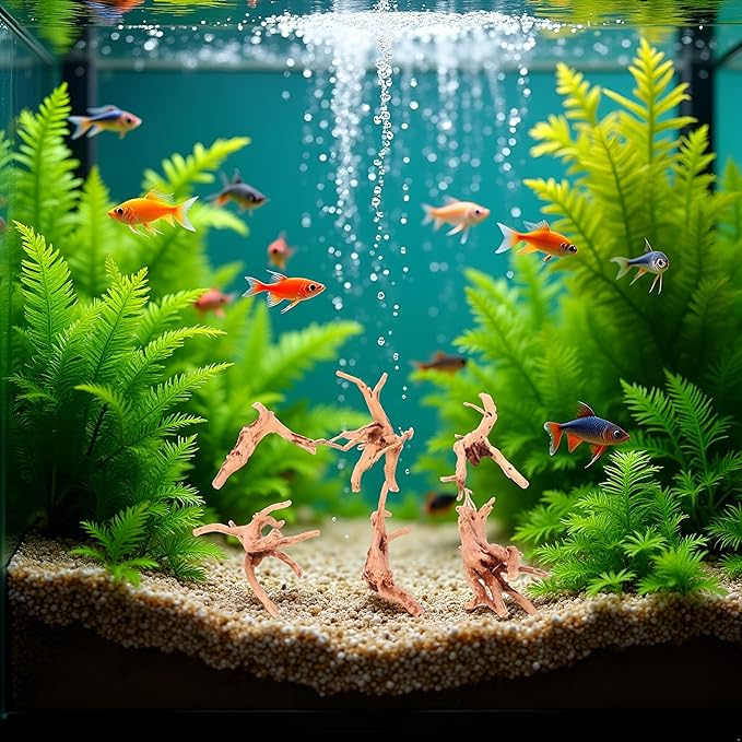 1 Pc Natural Aquarium Driftwood Branches Wood Aquarium Trunk Driftwood Tree Fish Tank Log Decoration Plant Stump, Aquarium Décor Thematic Ornaments Assorted (8-10cm)