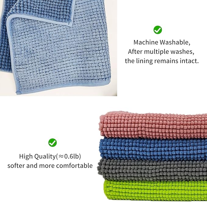 2 Pcs Guinea Pig Fleece Cage Liner, Rabbit Liner Rat Bedding Reusable Guinea Pig Mat Pads Washable Training Pad Small Animal Sleeping Bed Mat (Blue)