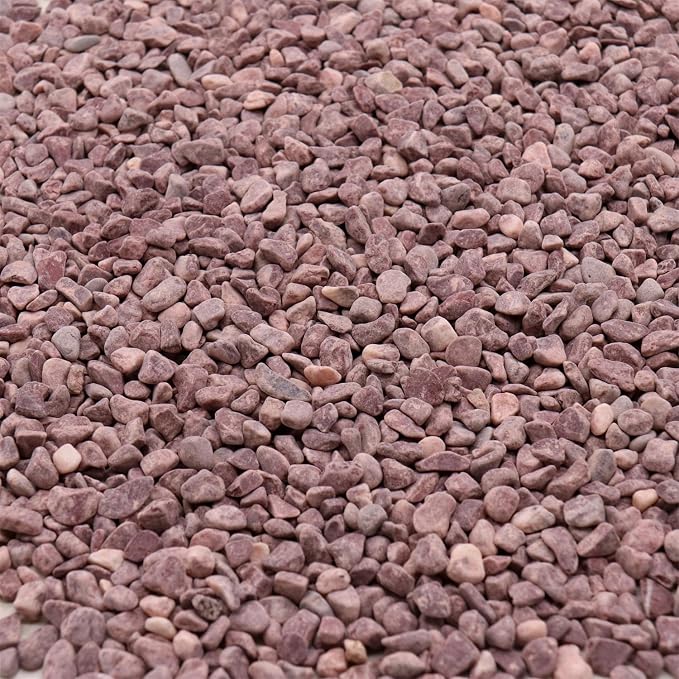 Red Rocks for Plants & Planters, Decorative Pebbles, 1/5 Inch, 10 lb