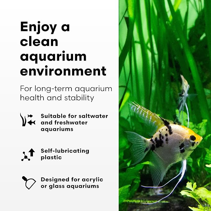 Continuum AquaBlade P - Short Fish Tank Algae Scraper, Acrylic Safe Scraper - Aquarium Cleaning Tools
