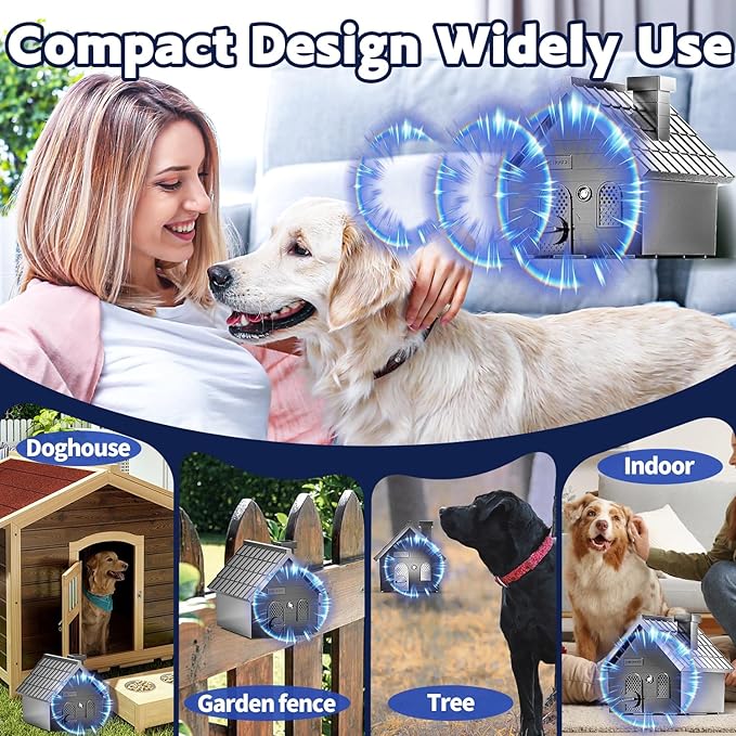 AODA Anti Barking Device for Dogs, Ultrasonic Dog Bark Deterrent Devices, Dog Barking Silencer up to 50 FT, Dog Barking Control Device, Bark Box Indoor Outdoor Use