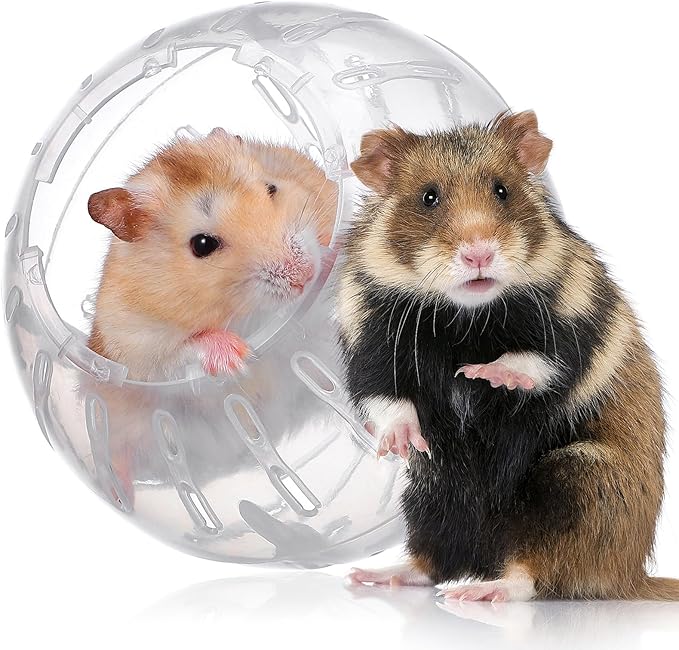 UKCOCO Hamster Ball 3.93 Inch Mini Rolling Exercise Ball with Ventilation for Small Pets Safe Running Toy for Hamster and Dwarf Activity