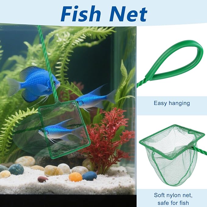 Lpraer 8.53ft Aquarium Siphon Vacuum Cleaner Tool Kit for Fish Tank Water Change Cleaning Sand & Gravel, Compatible with Various Tank Sizes