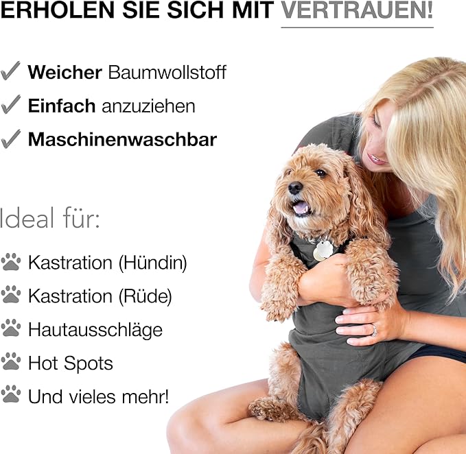 BellyGuard Dog Surgery Recovery Suit, Dog Onesie for Post-Op Care, Recovery Apparel for Female and Male, Surgical Body Cover for Canine Healing Support