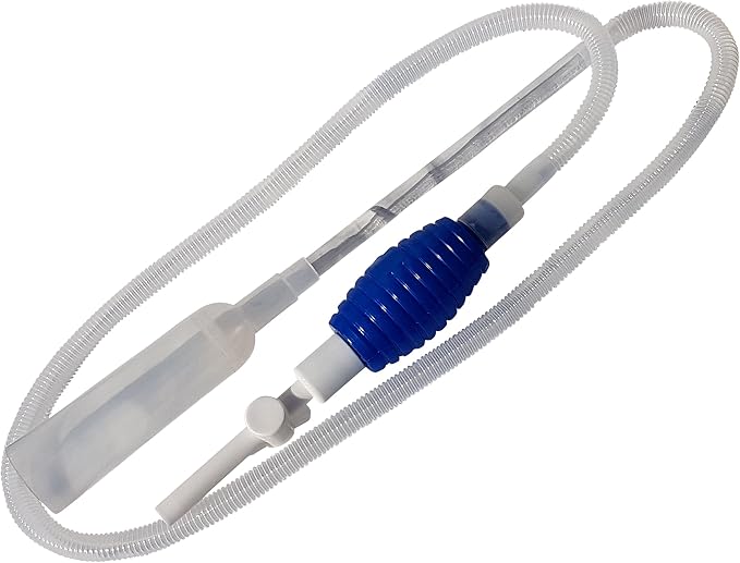 Aquarium Easy Start Aquarium Water Syphon With Flow Control Tap, Siphon Vacuum Cleaner for Fish Tank Cleaning Gravel & Sand