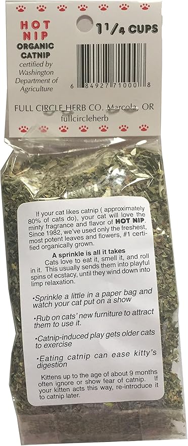 Full Circle Herb, Feline Approved Hot Nip Organic Catnip, 1 Count