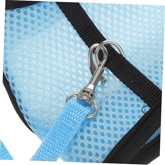 FOMIYES Guinea Pig Harness Leash Set 2 Packs Small Animal Adjustable Pulling Rope Soft Cloth Pet Harness for Guinea Pigs Rabbits Hamsters Indoor Use