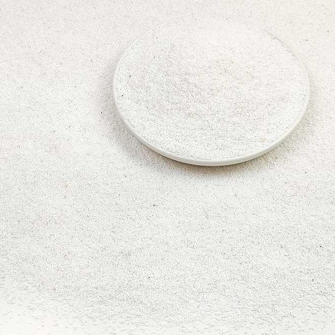 White Aquarium Sand, 5lbs Fish Tank Sand Mini Gravel Substrate | Silica Sand Substrate for Freshwater Saltwater Aquarium, Terrarium, Plant, Craft Decor