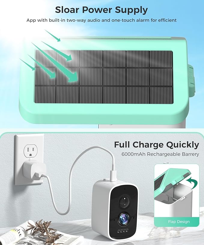 Smart Bird Feeder with Camera, Solar Powered Bird Feeder Camera for Outdoors, AI Bird Identification, Auto Capture & App Notification, Waterproof Bird House for Backyard Garden Present