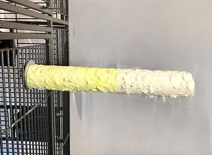 Polly's Edible Cuttlebone Calcium Bird Cage Perch for Budgies, Parakeets, Amazons, Blue & Golds, Macaws and Cockatoos.… (Pineapple, Large)