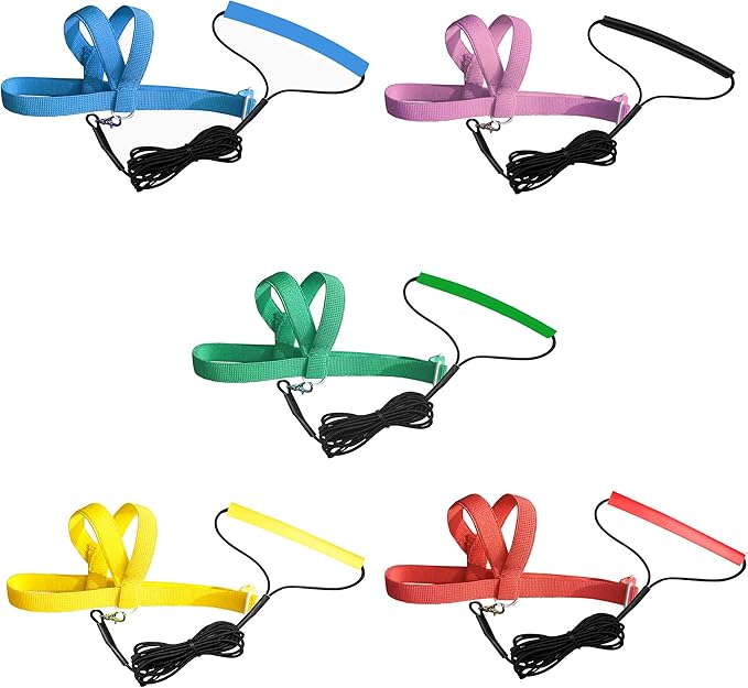 VANFAVORI Adjustable Bird Harness with 80 Inch Leash, Outdoor Flying Training Rope Kit for Bird Parrots S Size Weight 75-110 Grams, One Piece(Colors May Vary)