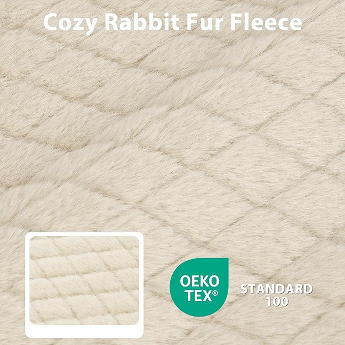 JOEJOY Orthopedic Dog Bed XL, Washable Dog Crate Bed Large Sized with Removable Cover, Egg Memory Foam Big Pet Beds, Beige, 41"x27"