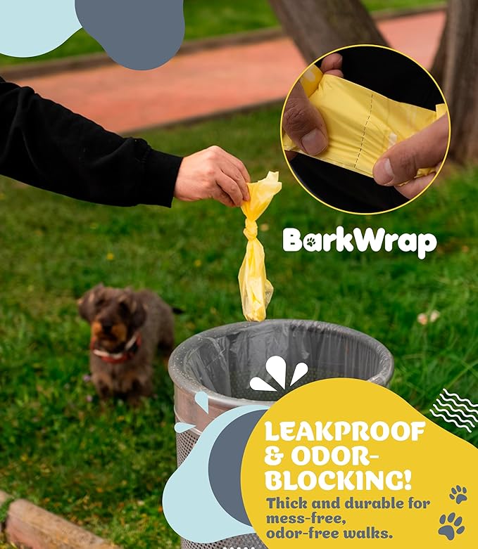 Biodegradable Compostable Dog Poop Bags Rolls – 240 Bag Extra Thick Plant Based Leak-Proof Dog Waste Bags, Easy Open, Certified Home Compostable Earth Friendly 10% To Charity