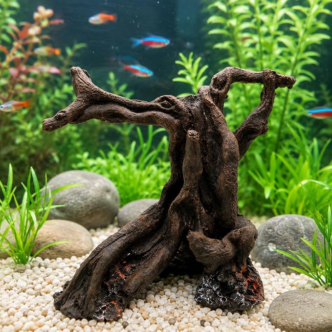 Aquarium Tree Root Resin Trunk Wood Branch Fish Tank Decor | Resin Tree Root Trunk Model Adds A Natural Wood Look To Aquariums Fish Tanks And Underwater Landscapes