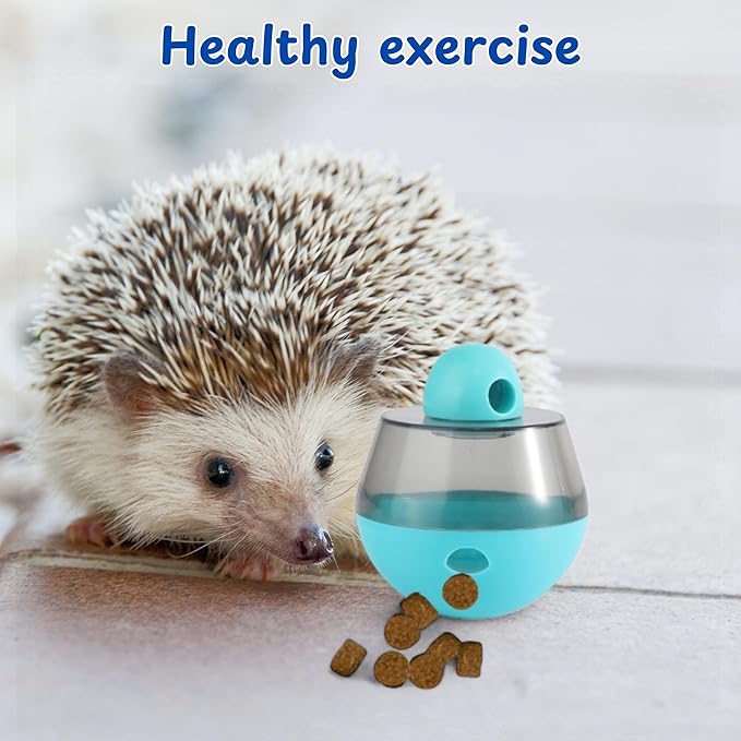 Ferret Treat Ball Interactive Toy Balls for Small Animal, Enrichment Toys Ferrets Dry Food Ball for Ferrets Guinea Pig Rat Chinchilla Hedgehog Bunny, Pet Ferret Accessories (XL, Wiggle)