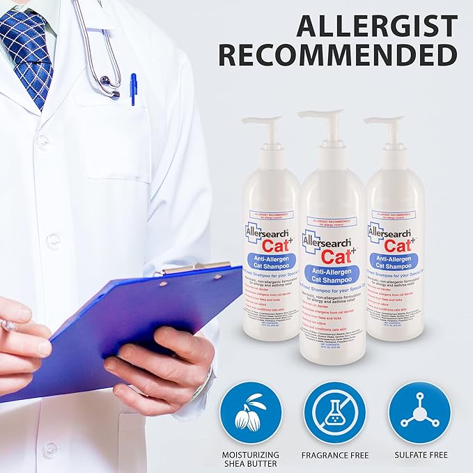 Allersearch Cat+ Anti-Allergen Cat Shampoo