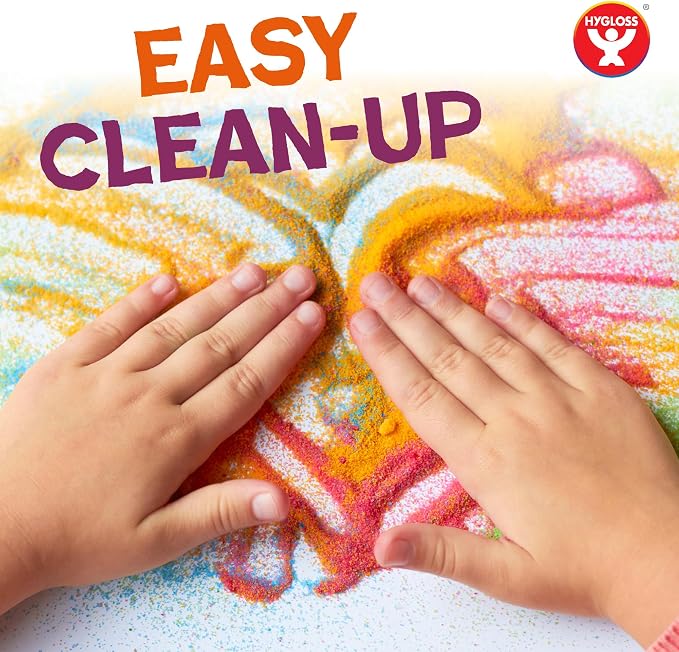 Hygloss Colored Sand for Crafts – 3 lb Bottle, Orange – Vibrant Colorful Fine Sensory Play Sand Art Kits for Kids – Classroom Activities for Children 3 4 5 6 7 8 9 10 11 12 – Safe for Ages 3+