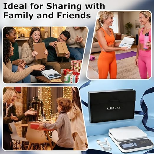 Kitchen Scale 5kg/0.1g Precision Food Scales for Kitchen Digital Scale Grams for Cooking Baking Weight Loss, Rechargeable Coffee Scale Food Weight Scale with Large Backlit LCD Display USB Cord